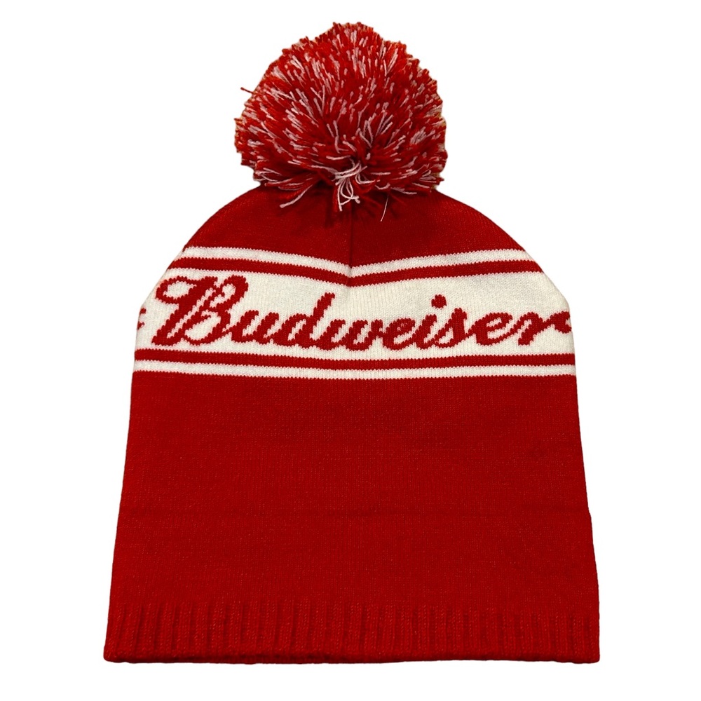 Budweiser Red Stocking Cap Hat - image 2